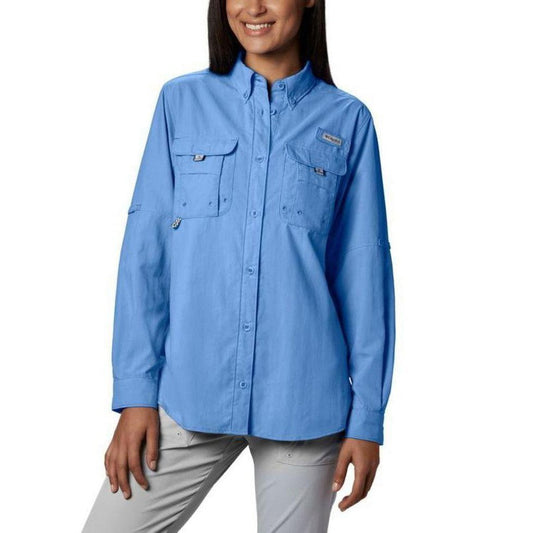 Columbia Sportswear Women's PFG Bahama Long Sleeve Shirt-Women's - Clothing - Tops-White Cap-S-Appalachian Outfitters