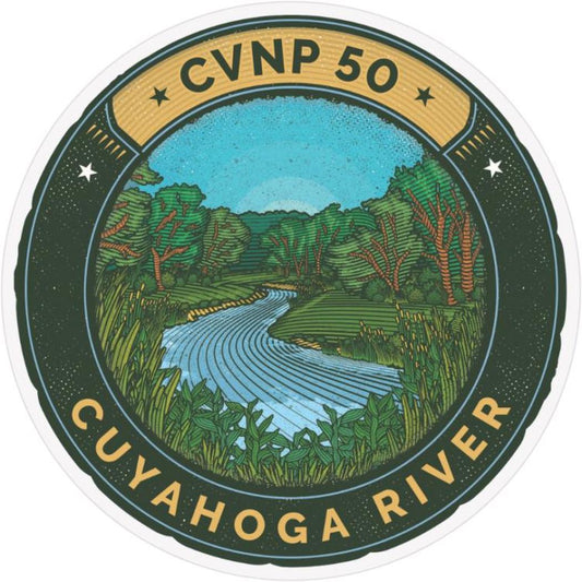 Conservancy for CVNP Cuyahoga River 50th Anniversary Collectible Stickers-Accessories - Novelty - Stickers-Conservancy for CVNP-Appalachian Outfitters