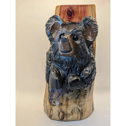 Creation Carvings Cute Bear Carving for Office or Home-Accessories - Novelty - Decor-Creation Carvings-Appalachian Outfitters