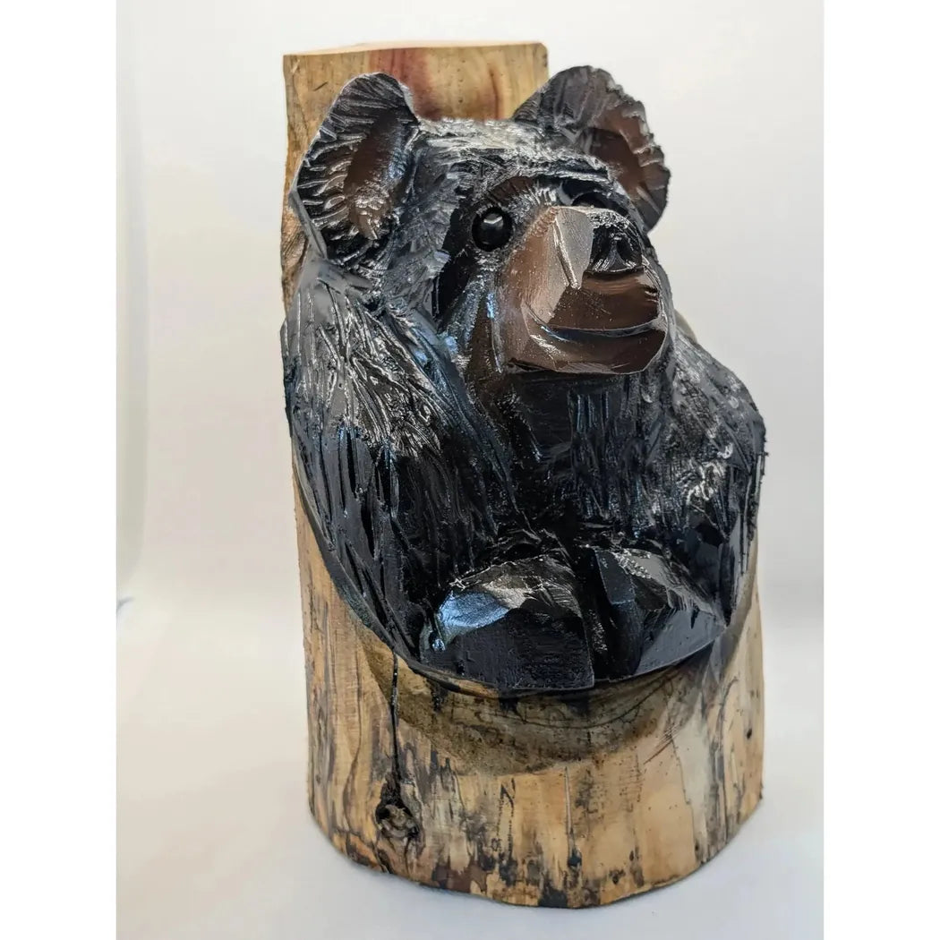 Creation Carvings Cute Bear Carving for Office or Home-Accessories - Novelty - Decor-Creation Carvings-Appalachian Outfitters