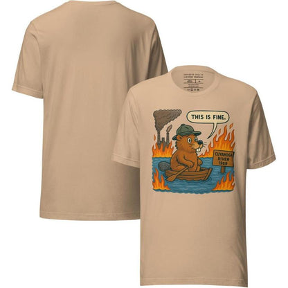 Cuyahoga Valley Clothing Company Cuyahoga River This Is Fine T-Shirt-Unisex - Clothing - Tops-Cuyahoga Valley Clothing Company-Appalachian Outfitters
