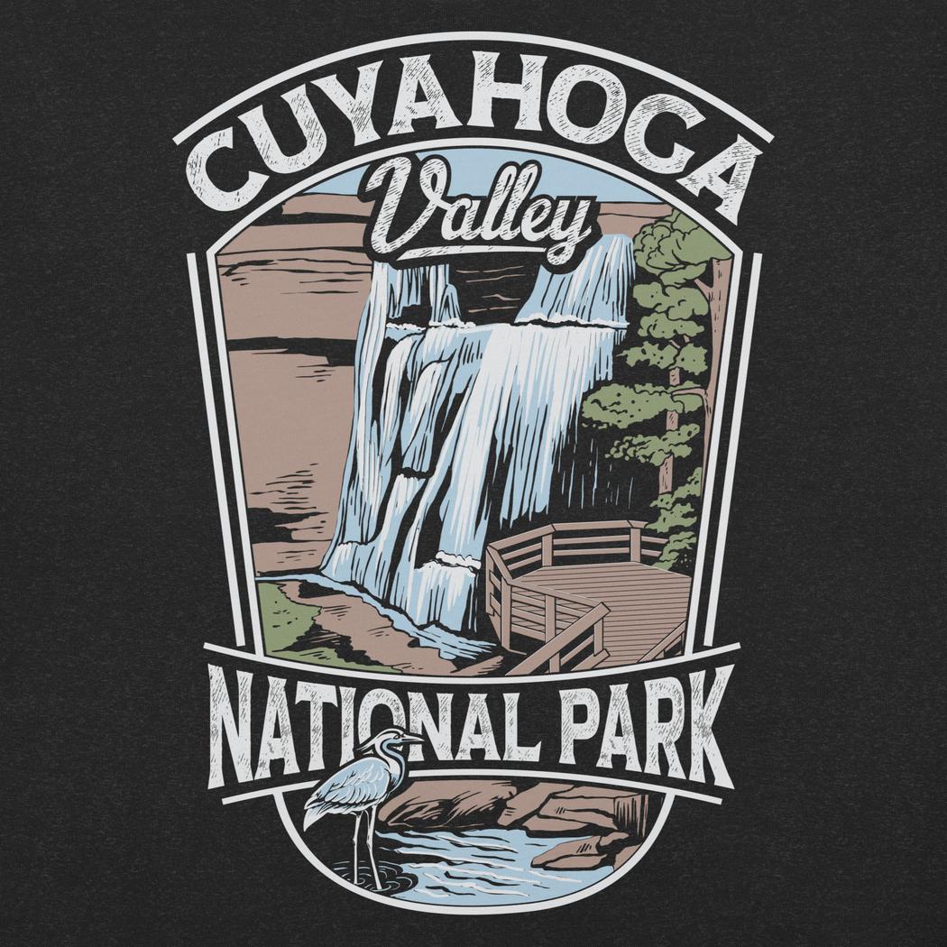Cuyahoga Valley Clothing Company CVNP Brandywine Falls T-Shirt-Unisex - Clothing - Tops-Cuyahoga Valley Clothing Company-Appalachian Outfitters