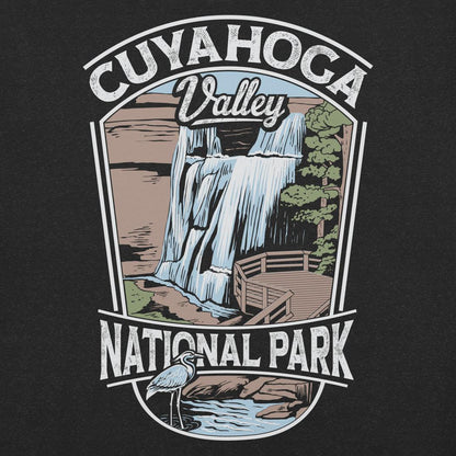 Cuyahoga Valley Clothing Company CVNP Brandywine Falls T-Shirt-Unisex - Clothing - Tops-Cuyahoga Valley Clothing Company-Appalachian Outfitters