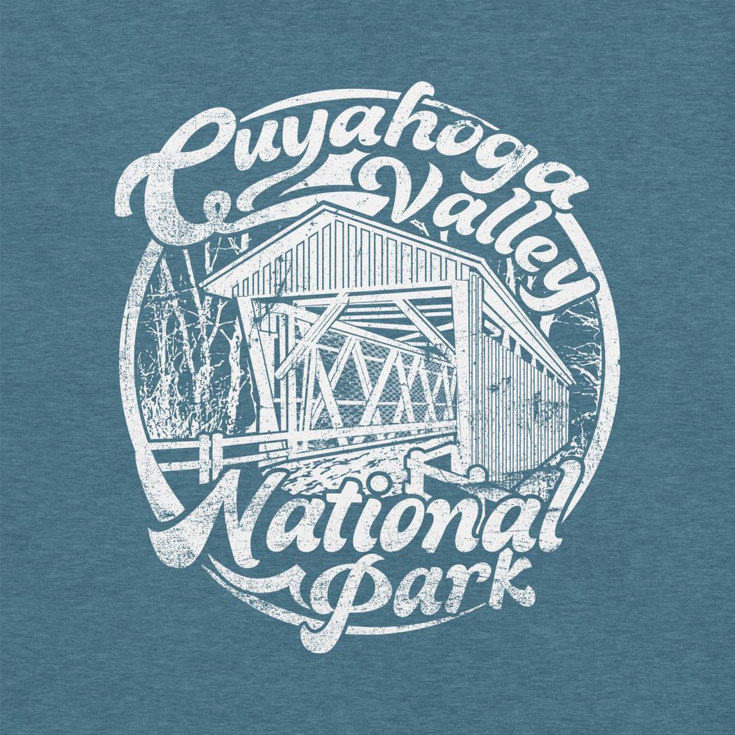 Cuyahoga Valley Clothing Company CVNP Covered Bridge T-Shirt-Unisex - Clothing - Tops-Cuyahoga Valley Clothing Company-Appalachian Outfitters