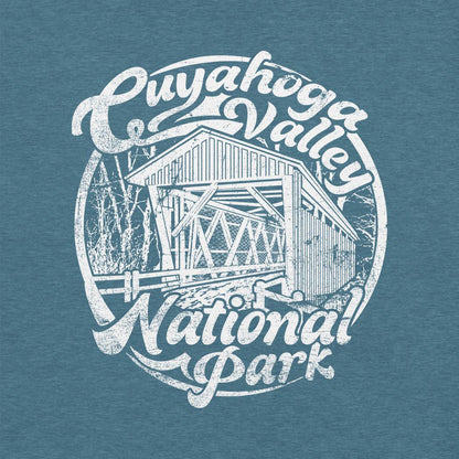 Cuyahoga Valley Clothing Company CVNP Covered Bridge T-Shirt-Unisex - Clothing - Tops-Cuyahoga Valley Clothing Company-Appalachian Outfitters