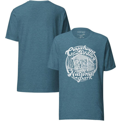 Cuyahoga Valley Clothing Company CVNP Covered Bridge T-Shirt-Unisex - Clothing - Tops-Cuyahoga Valley Clothing Company-Appalachian Outfitters