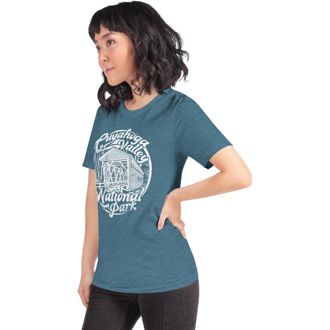 Cuyahoga Valley Clothing Company CVNP Covered Bridge T-Shirt-Unisex - Clothing - Tops-Cuyahoga Valley Clothing Company-Appalachian Outfitters