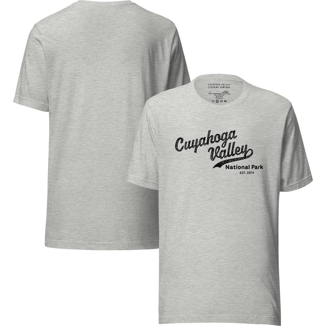Cuyahoga Valley Clothing Company CVNP Vintage Script T-Shirt-Unisex - Clothing - Tops-Appalachian Outfitters