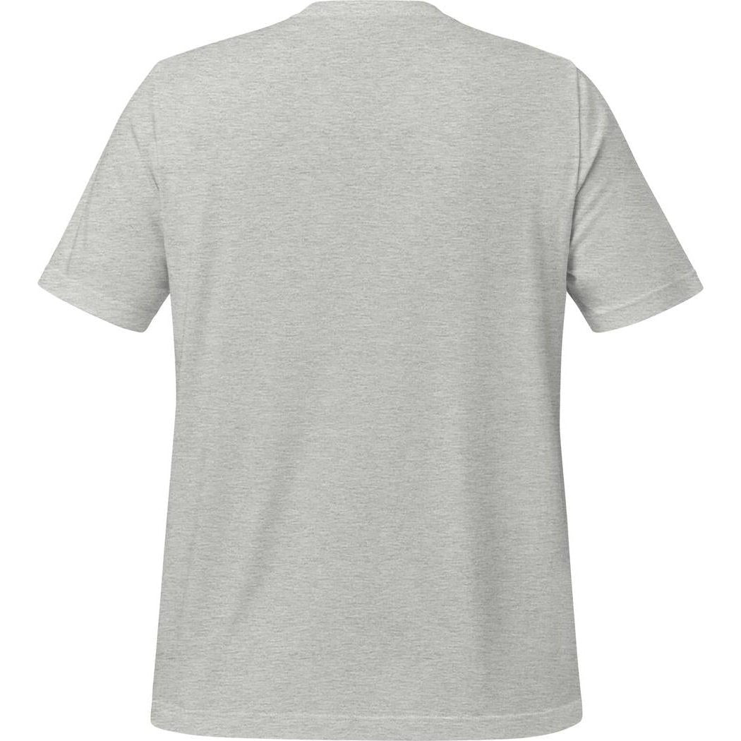Back view of the Cuyahoga Valley Clothing Company CVNP Vintage Script T - Shirt in Athletic Heather against a white background.