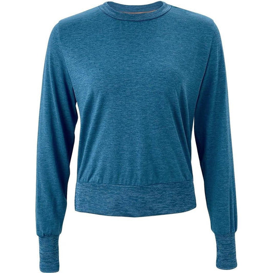 Cuyahoga Valley Clothing Company Women's Performance Tech Crew Neck 1.0-Women's - Clothing - Tops-Heather Blue-M-Appalachian Outfitters