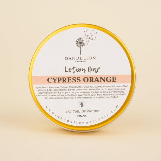 Dandelion Naturals Cypress Orange Lotion Tallow Bar-Camping - First Aid - Skin Care-Dandelion Naturals-Appalachian Outfitters