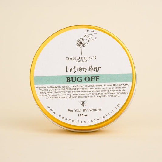 Dandelion Naturals Lotion Tallow Bar - Natural Bug Repellant-Camping - First Aid - Skin Care-Dandelion Naturals-Appalachian Outfitters
