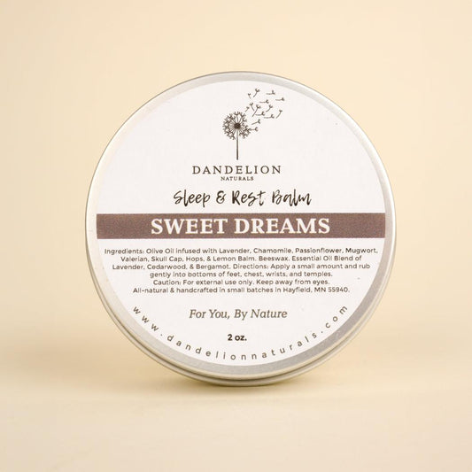 Dandelion Naturals Sweet Dreams Balm for Sleep Aid-Camping - First Aid - Skin Care-Dandelion Naturals-Appalachian Outfitters