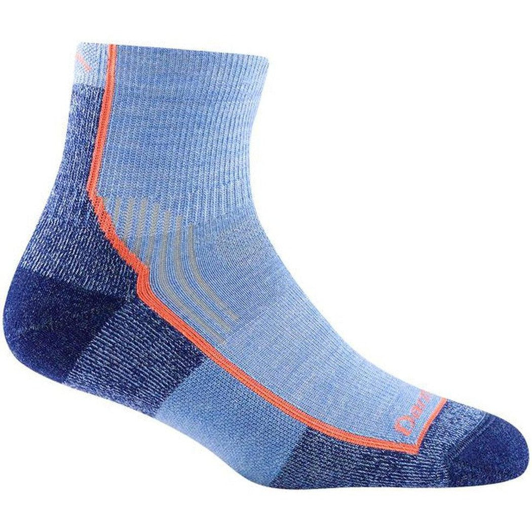 Hiker 1/4 Midweight with Cushion-Accessories - Socks - Unisex-Darn Tough-Dusk Denim-S-Appalachian Outfitters