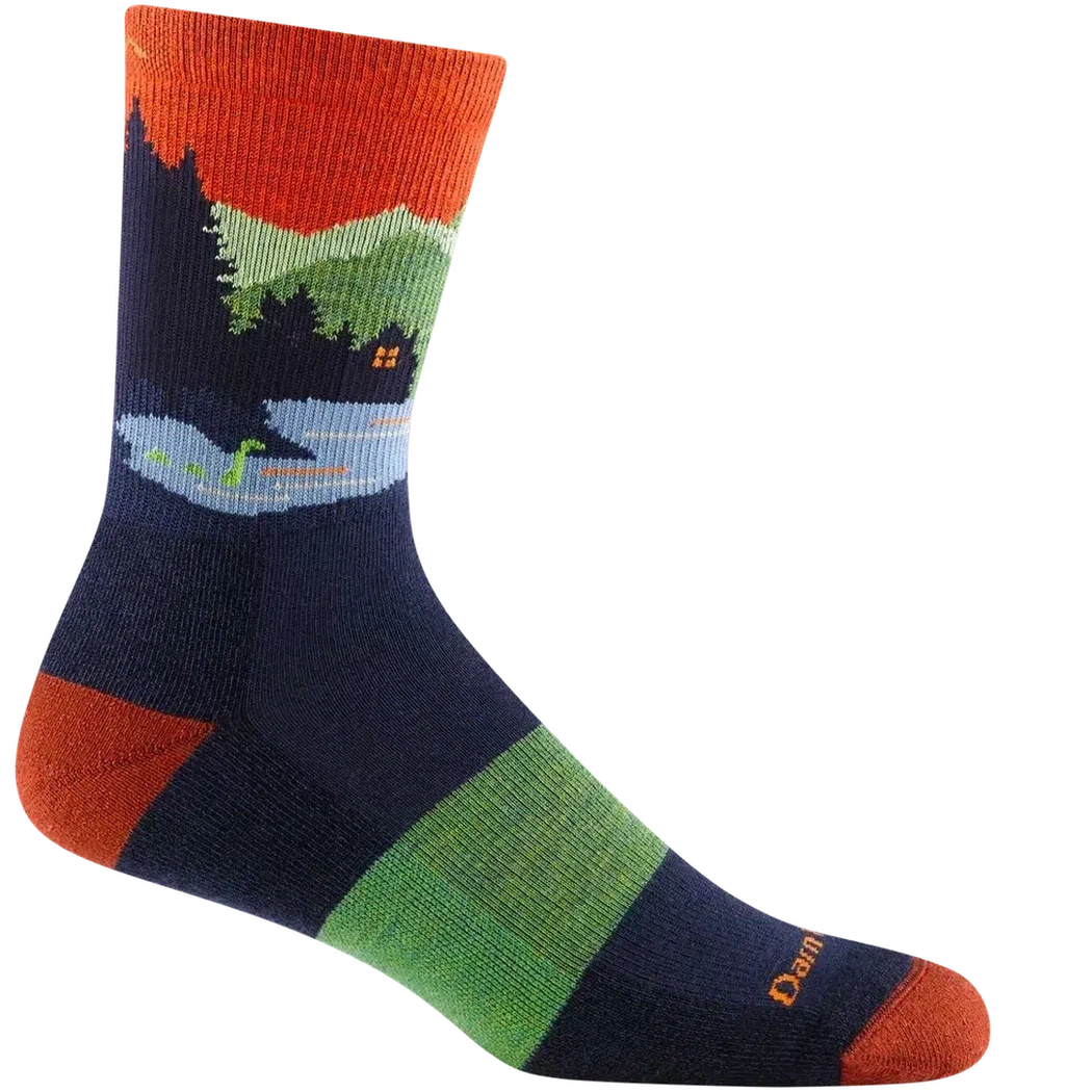 Men's Close Encounters Micro Crew Midweight with Cushion-Accessories - Socks - Women's-Darn Tough-Eclipse-M-Appalachian Outfitters