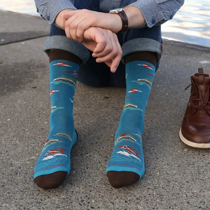 Darn Tough Men's Float Boat Crew Lightweight With Cushion-Accessories - Socks - Men's-Darn Tough-Appalachian Outfitters