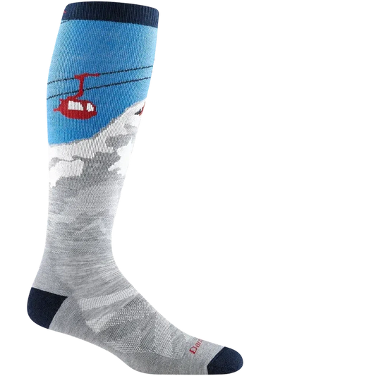 Men's Heady Yeti OTC Midweight with Cushion-Accessories - Socks - Women's-Darn Tough-Gray-M-Appalachian Outfitters