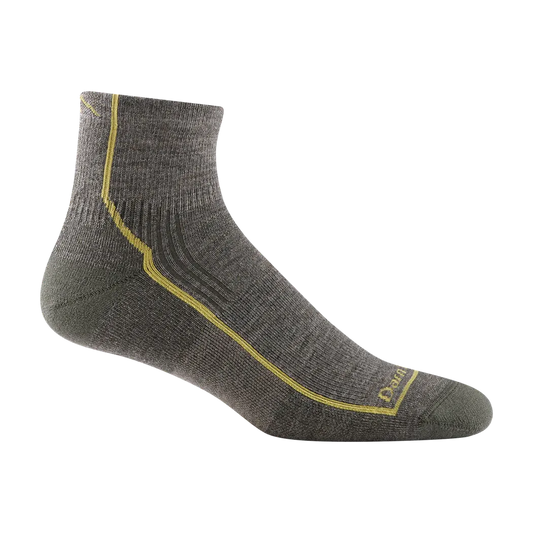 Darn Tough Men's Hiker 1/4 Midweight with Cushion-Accessories - Socks - Men's-Darn Tough-Taupe-M-Appalachian Outfitters