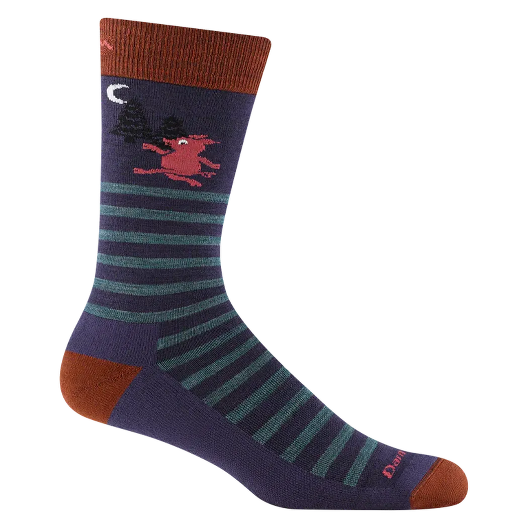 Darn Tough Men's Wild Life Crew Lightweight with Cushion-Accessories - Socks - Men's-Darn Tough-Blackberry-M-Appalachian Outfitters