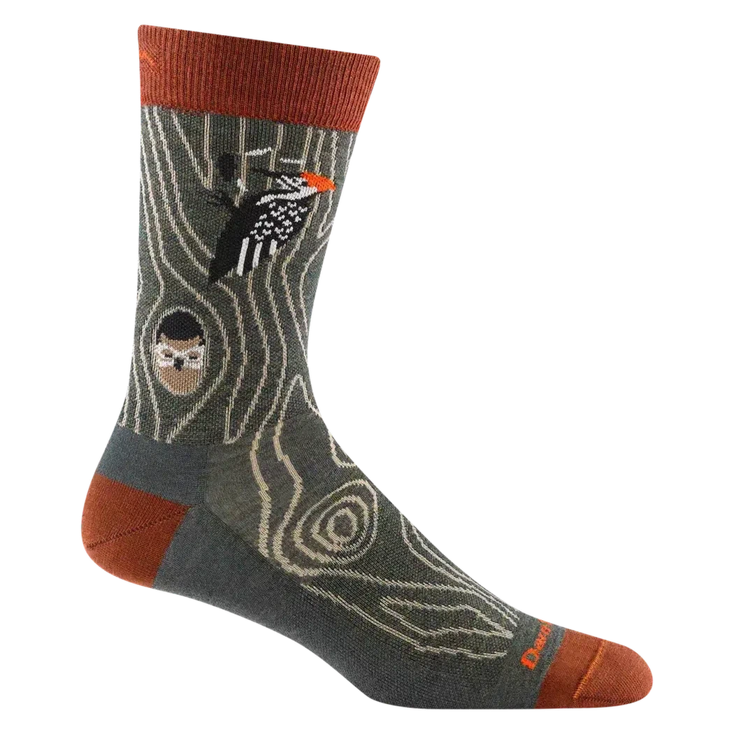 Darn Tough Men's Woody Crew Lightweight-Accessories - Socks - Men's-Darn Tough-Forest-L-Appalachian Outfitters