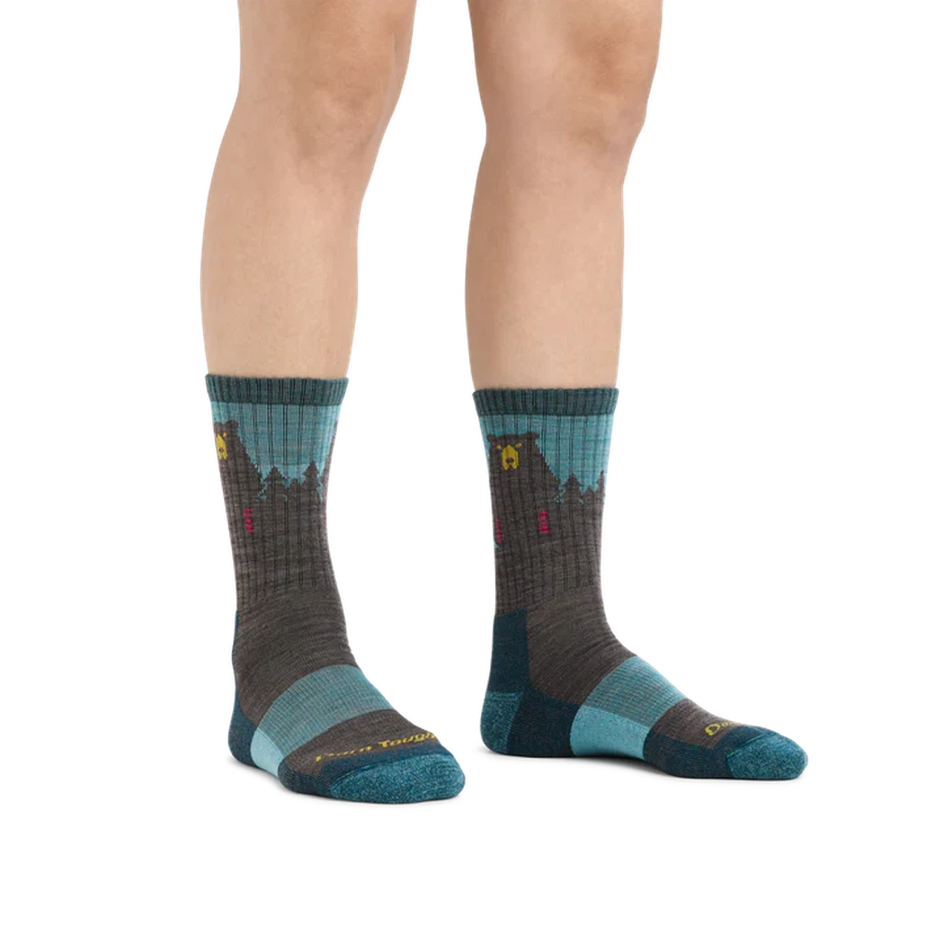 Darn Tough Women's Bear Town Micro Crew Lightweight with Cushion-Accessories - Socks - Women's-Darn Tough-Appalachian Outfitters