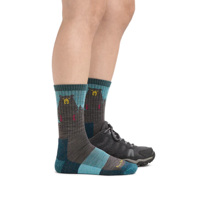Darn Tough Women's Bear Town Micro Crew Lightweight with Cushion-Accessories - Socks - Women's-Darn Tough-Appalachian Outfitters