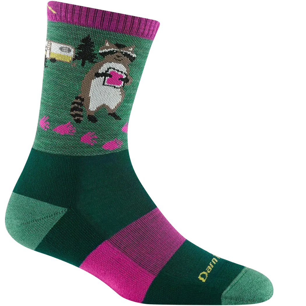 Darn Tough Women's Critter Club Micro Crew Lightweight with Cushion-Accessories - Socks - Women's-Darn Tough-Moss-S-Appalachian Outfitters