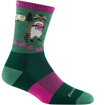 Darn Tough Women's Critter Club Micro Crew Lightweight with Cushion-Accessories - Socks - Women's-Darn Tough-Moss-S-Appalachian Outfitters