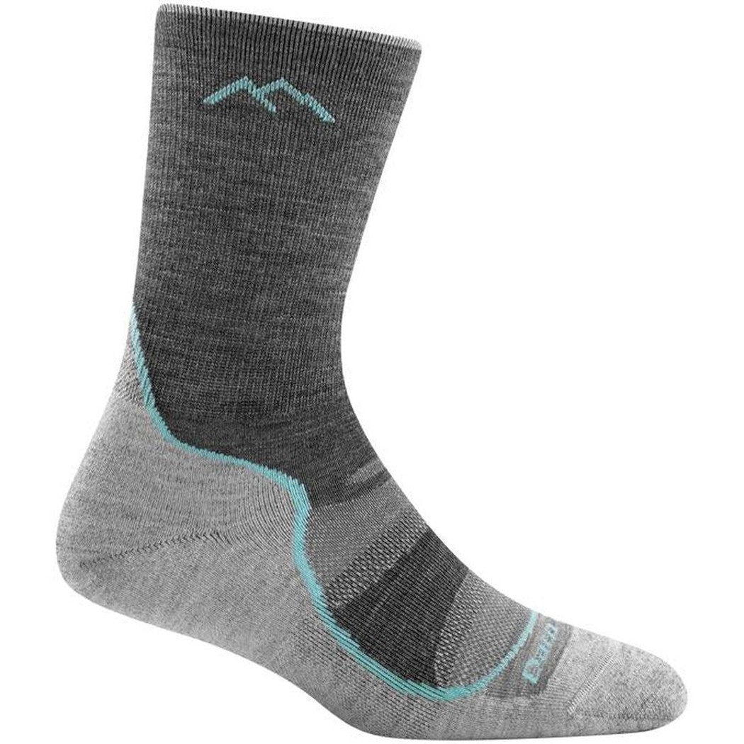 Women's Light Hiker Micro Crew Lightweight with Cushion-Accessories - Socks - Women's-Darn Tough-Slate-S-Appalachian Outfitters