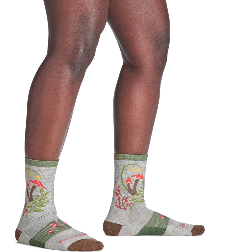 Darn Tough Women's Mellow Mushrooms Micro Crew Lightweight Hiking Socks-Accessories - Socks - Women's-Darn Tough-Appalachian Outfitters