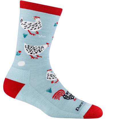 Darn Tough Women's Mother Clucker Crew Lightweight Lifestyle Sock-Accessories - Socks - Men's-Darn Tough-Skylight-S-Appalachian Outfitters