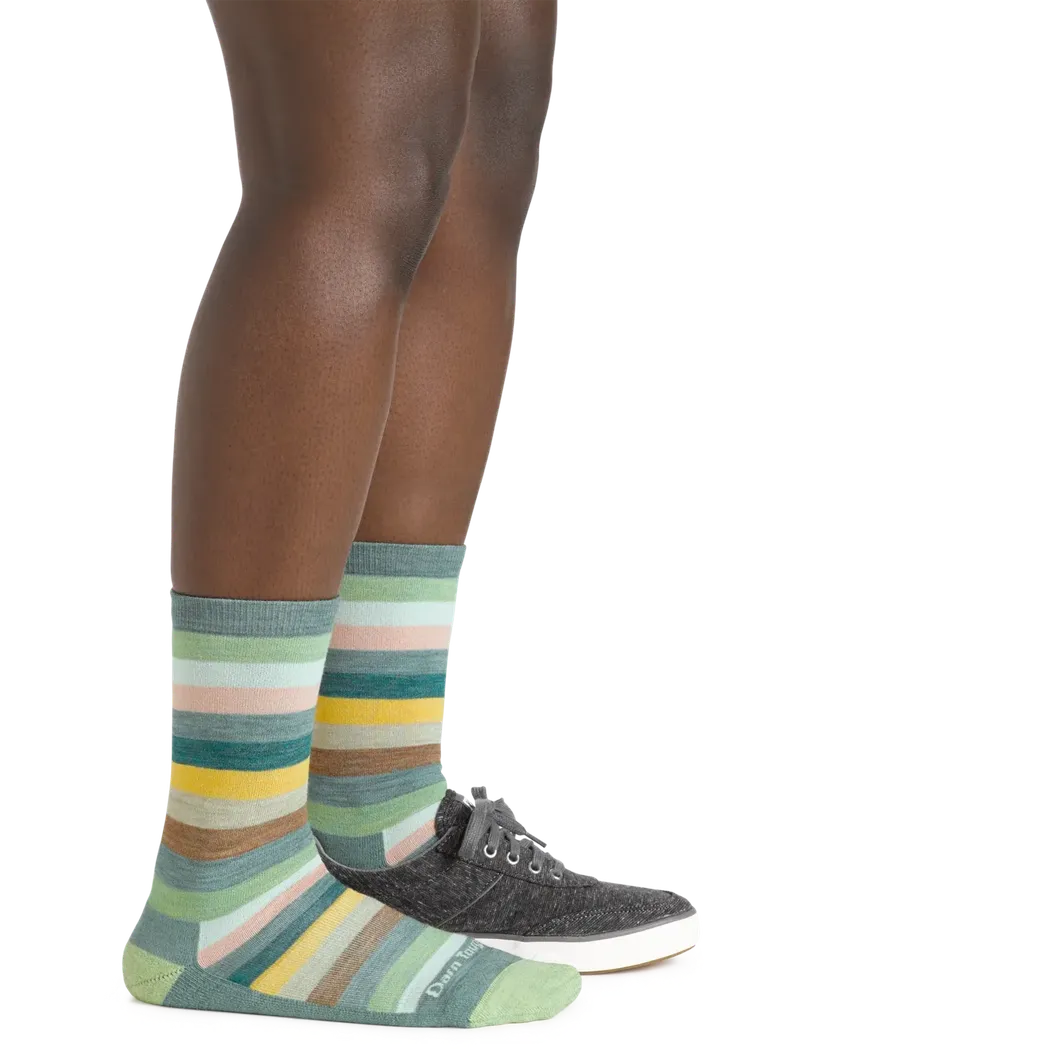 Darn Tough Women's Mystic Stripe Crew Lightweight Lifestyle Sock-Accessories - Socks - Women's-Darn Tough-Appalachian Outfitters