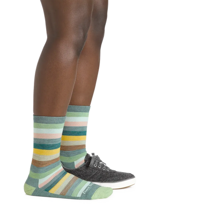 Darn Tough Women's Mystic Stripe Crew Lightweight Lifestyle Sock-Accessories - Socks - Women's-Darn Tough-Appalachian Outfitters