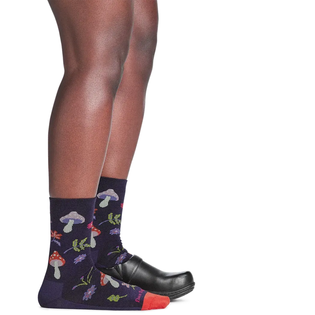 Darn Tough Women's Shroom Bloom Crew Lightweight Lifestyle Socks-Accessories - Socks - Women's-Darn Tough-Appalachian Outfitters