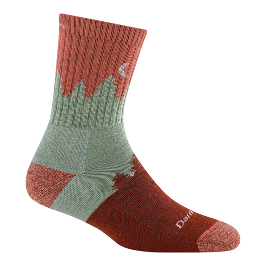 Darn Tough Women's Treeline Micro Crew Midweight with Cushion-Accessories - Socks - Women's-Darn Tough-Canyon-S-Appalachian Outfitters