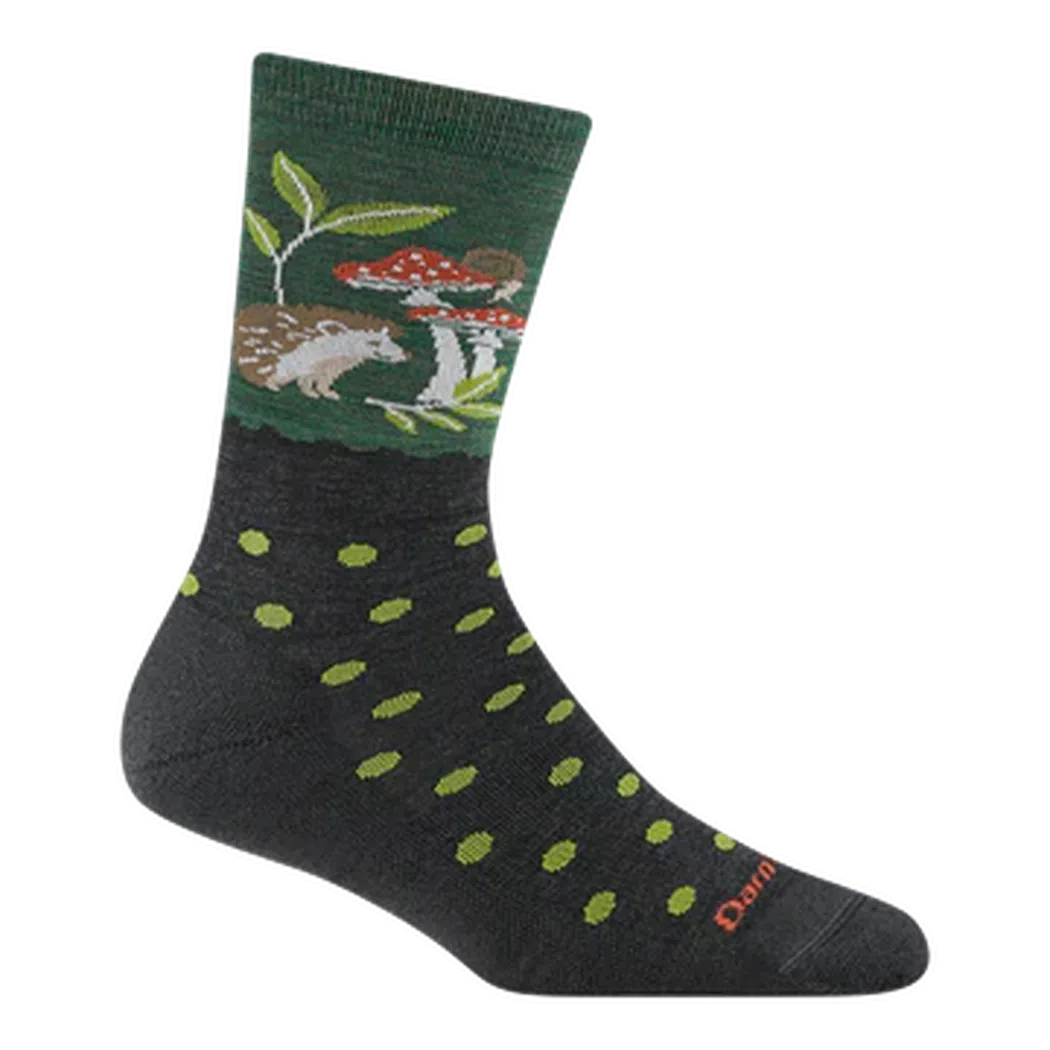 Darn Tough Women's Wild Life Crew Lightweight with Cushion-Accessories - Socks - Women's-Darn Tough-Forest-S-Appalachian Outfitters
