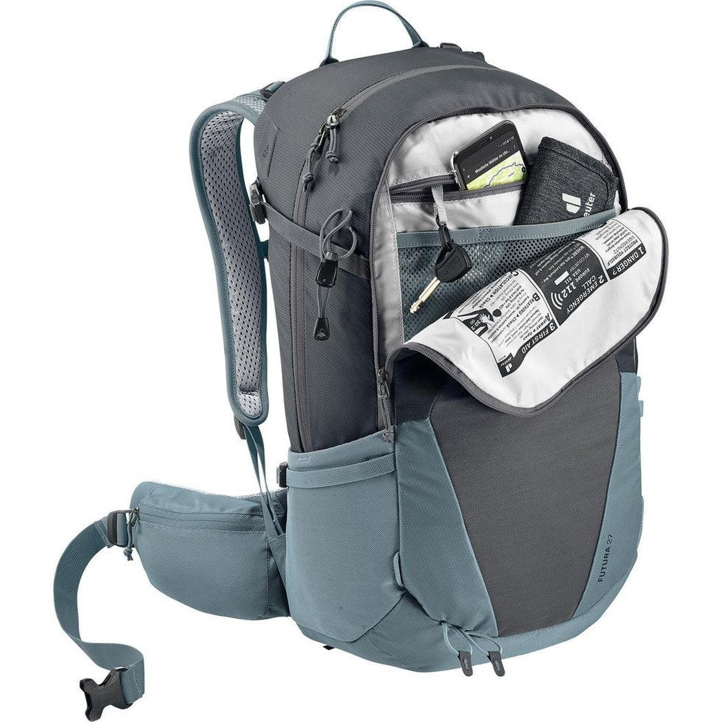 Futura 27-Camping - Backpacks - Backpacking-Deuter-Graphite Shale-Appalachian Outfitters