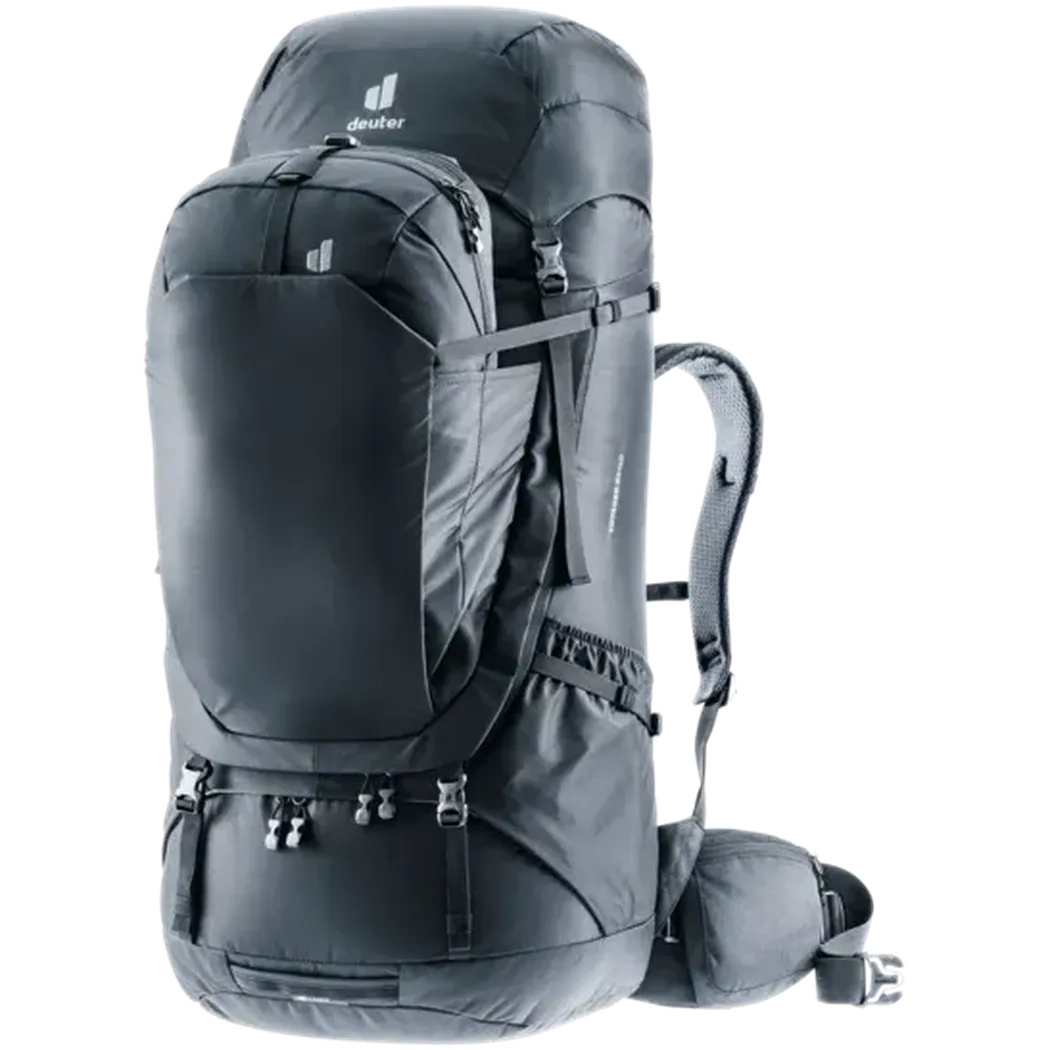 Deuter Voyager 65+10-Camping - Backpacks - Backpacking-Deuter-Black-Appalachian Outfitters