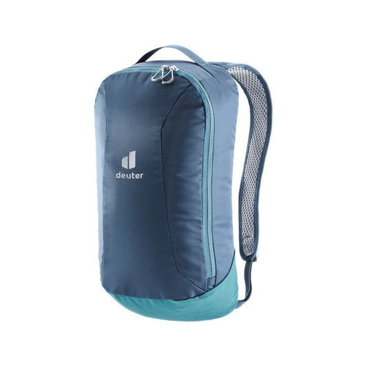 Front view of the Deuter Kid Comfort Pro in Midnight showing the mesh back panel against a white background.