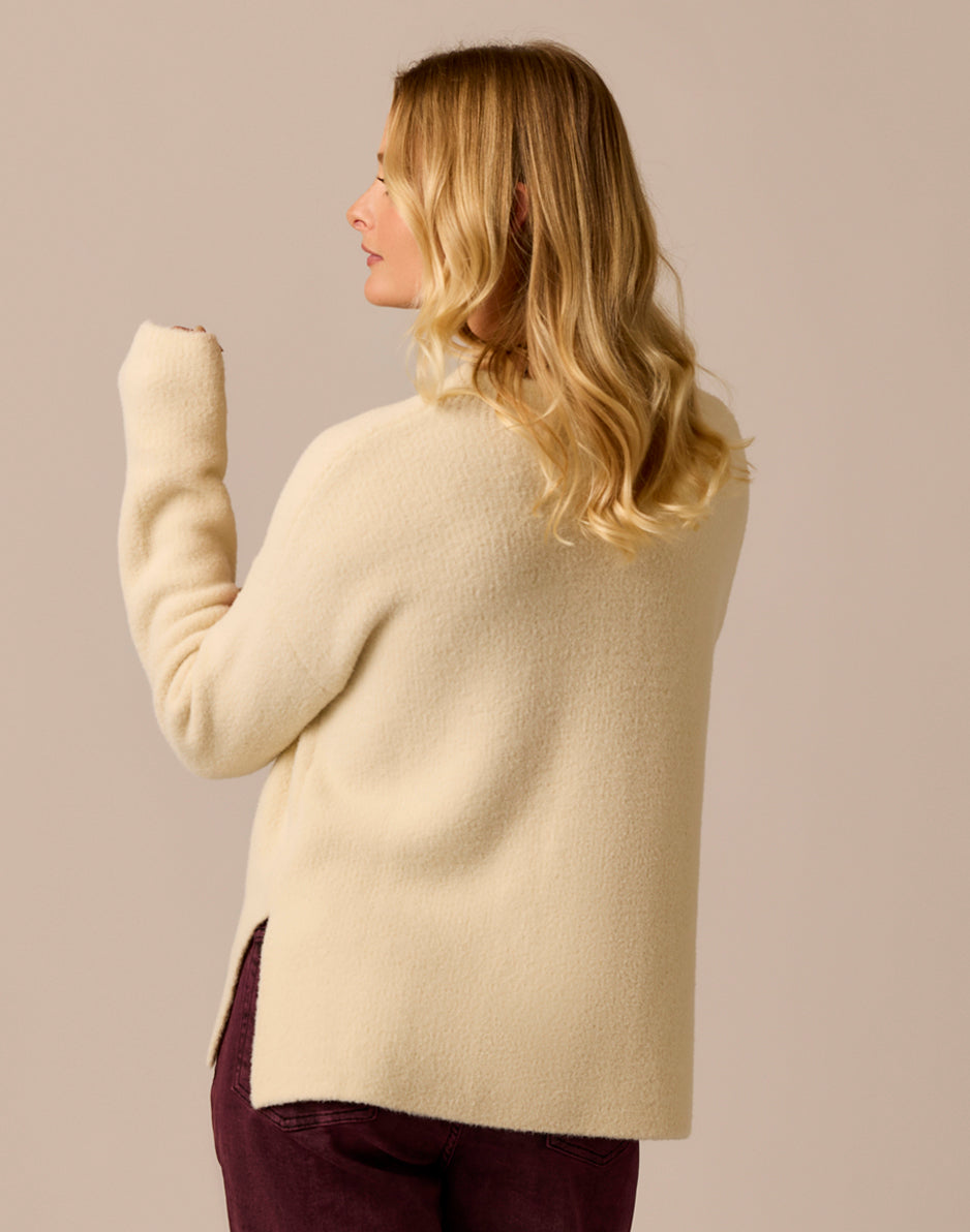 Carve Designs Olivia Plush Sweater: Cream product image