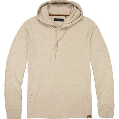 Front view of the Dkota Grizzly Men's Apollo in Aluminium showing the hood and drawstrings against a white background.