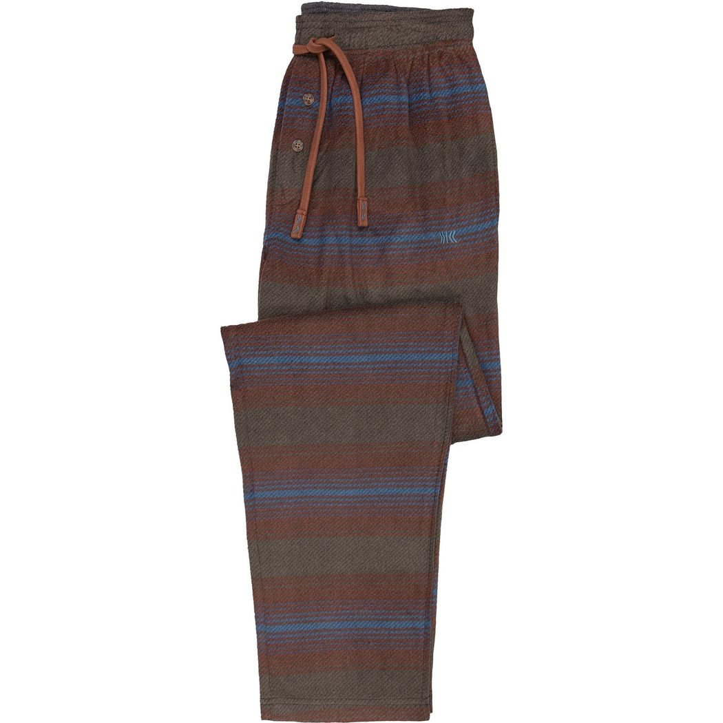 Front view of the Dkota Grizzly Men's Lambert in Acorn Shell showing the drawstring waist and folded leg against a white background.