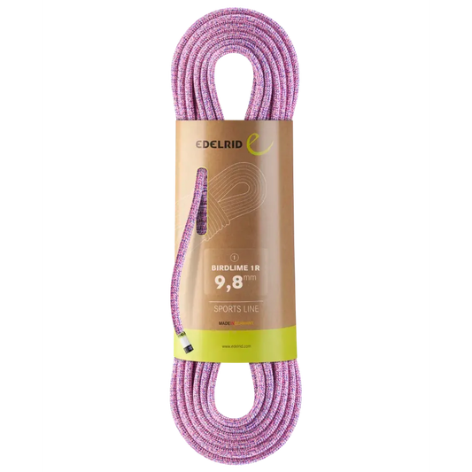 Edelrid Birdlime 1R 9.8mm, 70m-Climbing - Ropes - Dynamic-Edelrid-Pink/Royal-Appalachian Outfitters