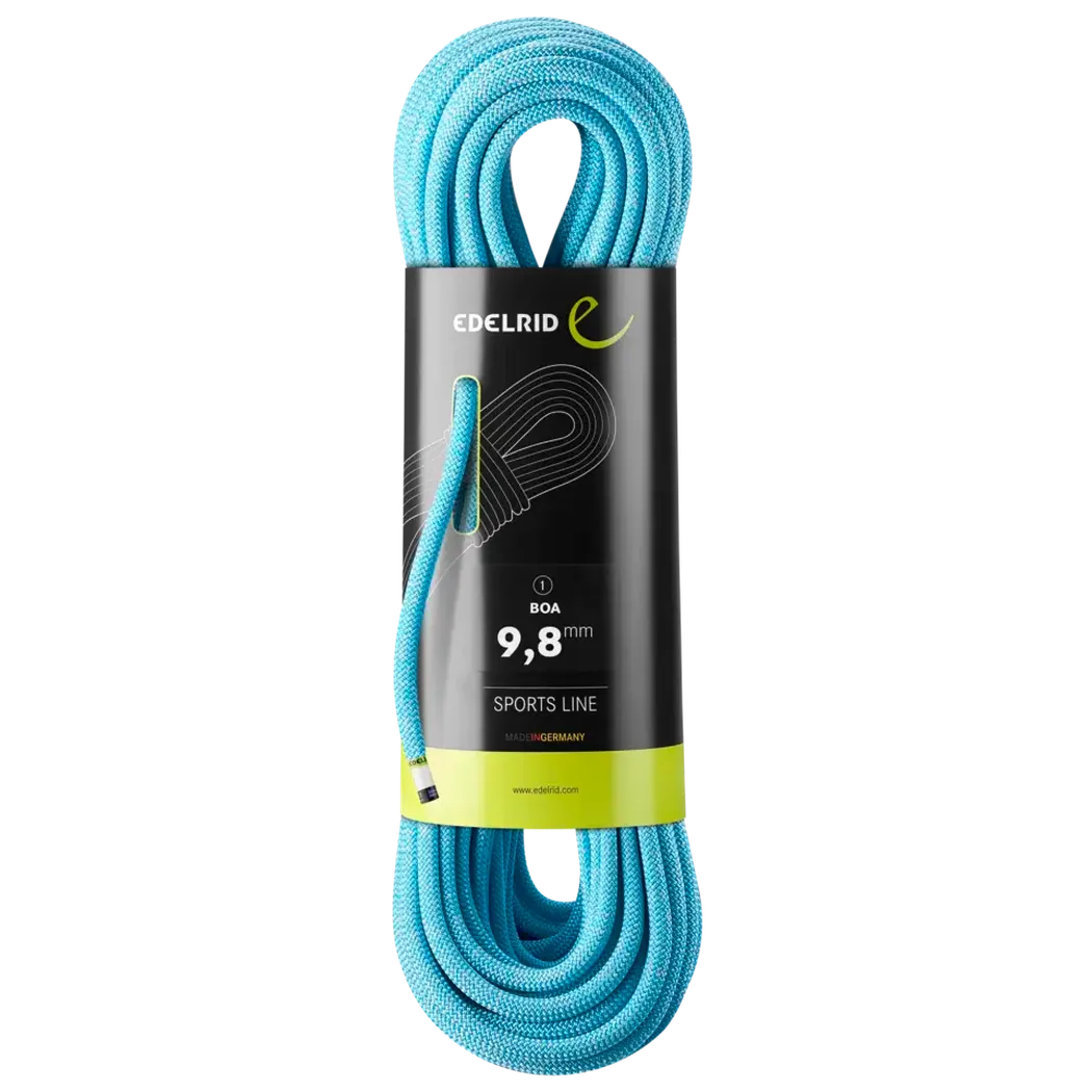 Edelrid Boa 9.8mm 60m-Climbing - Ropes - Dynamic-Edelrid-Blue-Appalachian Outfitters