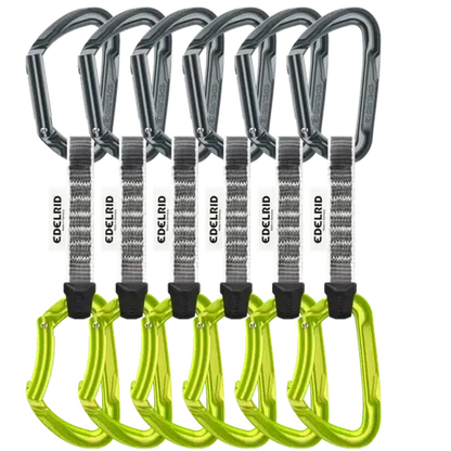 Pure Set Sixpack, 10cm-Climbing - Hardware - Quickdraws-Edelrid-Slate/Oasis-Appalachian Outfitters