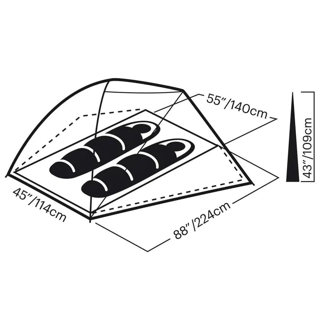 Johnson Outdoors Eureka! Midori 2-Camping - Tents & Shelters - Tents-Johnson Outdoors-Appalachian Outfitters