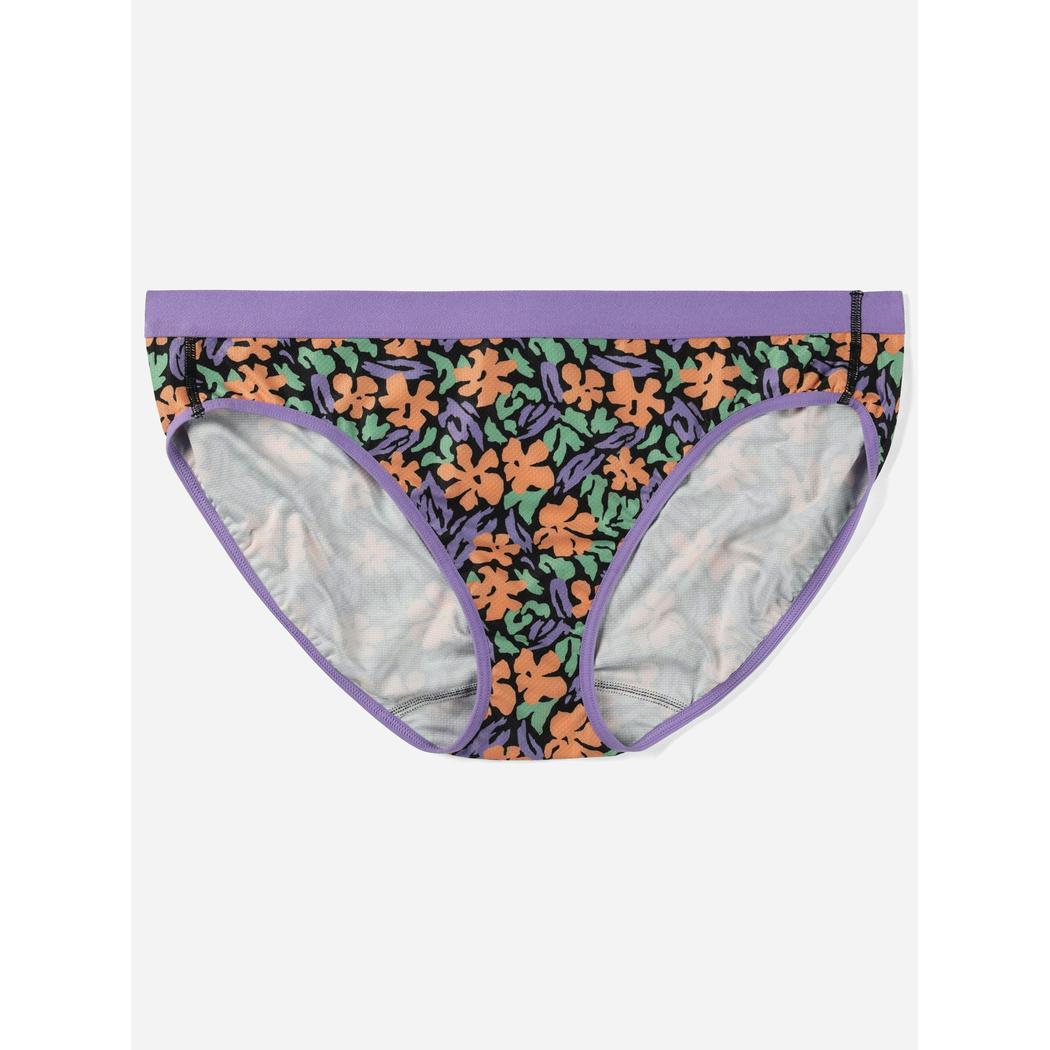 Exofficio Women's Give-N-Go Sport 2.0 Bikini Brief-Women's - Clothing - Underwear-Exofficio-Multi Electric Petals-XS-Appalachian Outfitters