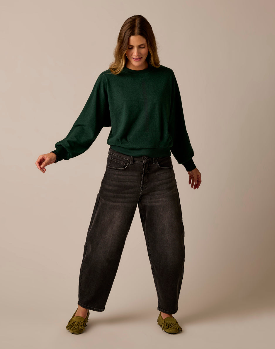 Carve Designs Anneke Supersoft Dolman: Dark Pine Heather product image