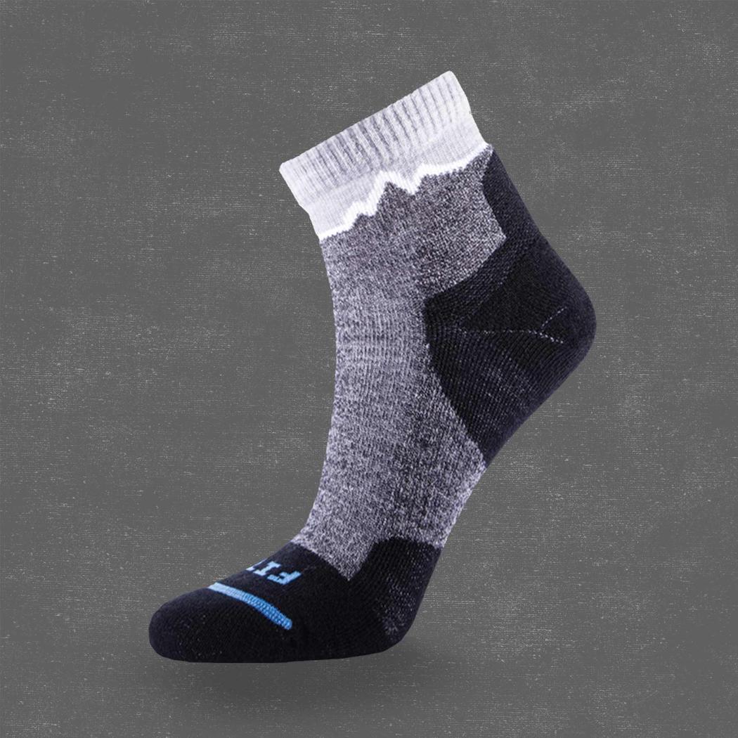 FITS Light Cushion Hiker Quarter - Crestone-Accessories - Socks - Unisex-FITS-Charcoal-L-Appalachian Outfitters