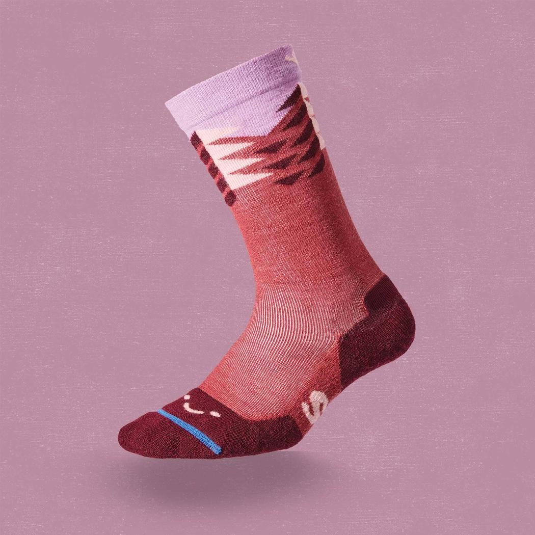 FITS Light Hiker Crew - Stand Fir-Accessories - Socks - Unisex-FITS-Marsala-M-Appalachian Outfitters